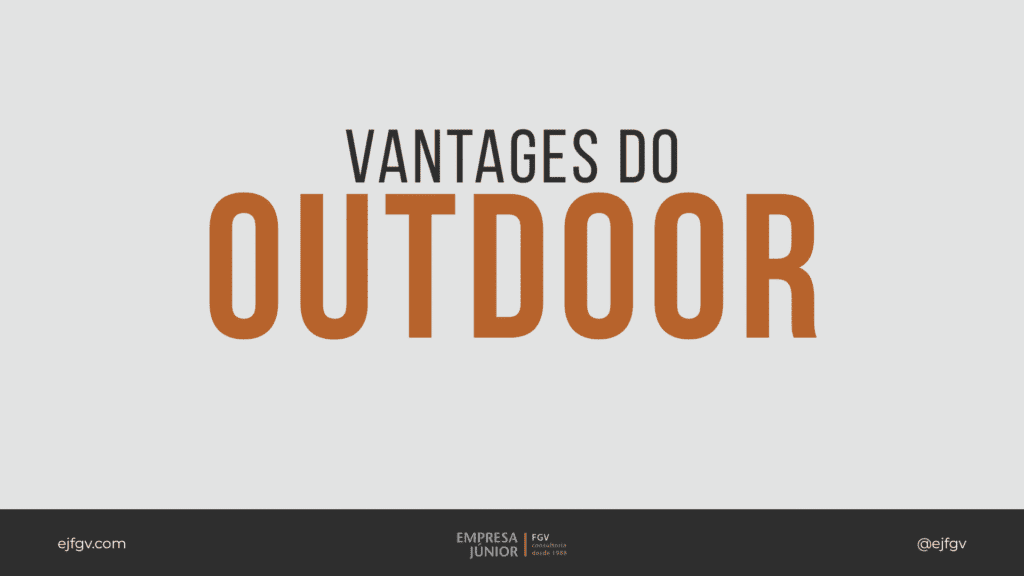 Vantagens do outdoor
